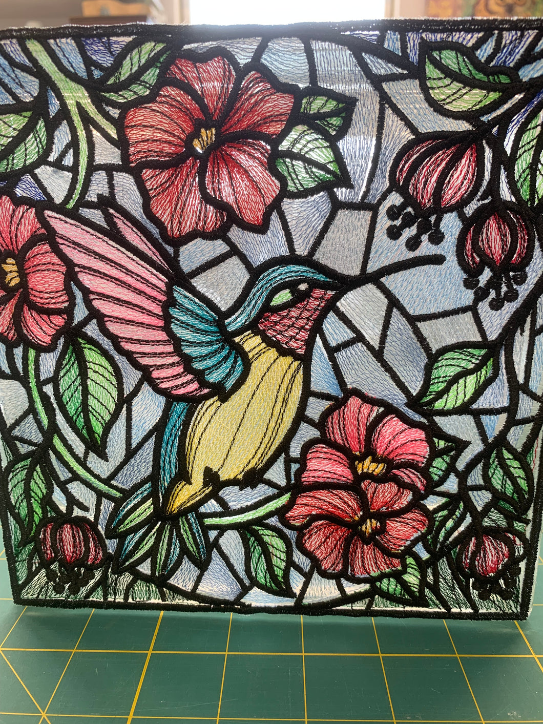 Stain Glass Hummingbird