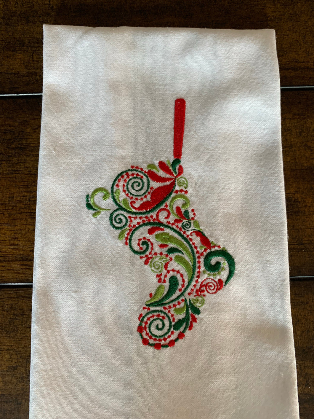 Christmas tea towel